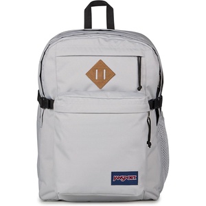 image:imageJanSport Main Campus Backpack  Travel or Work backpack w 15Inch Laptop Sleeve and Dual Water Bottle Pockets NavyGrounded Grey
