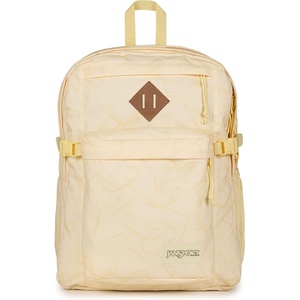 image:imageJanSport Main Campus Backpack  Travel or Work backpack w 15Inch Laptop Sleeve and Dual Water Bottle Pockets NavyRows of Bows NaturalLemon Ice