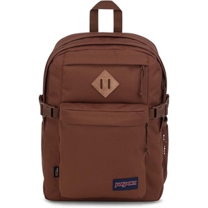 image:imageJanSport Main Campus FX Backpack  Travel or Work Bag w 15Inch Laptop Pack with Leather Trim TravertineBasic Brown