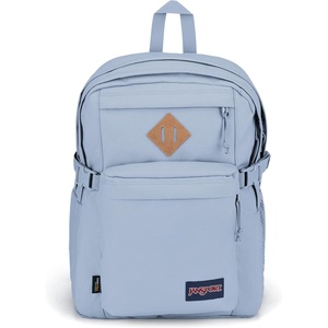 image:imageJanSport Main Campus FX Backpack  Travel or Work Bag w 15Inch Laptop Pack with Leather Trim TravertineBlue Dusk