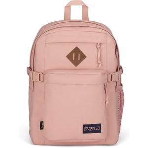 image:imageJanSport Main Campus FX Backpack  Travel or Work Bag w 15Inch Laptop Pack with Leather Trim TravertineMisty Rose