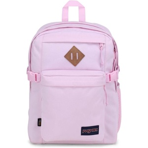 image:imageJanSport Main Campus FX Backpack  Travel or Work Bag w 15Inch Laptop Pack with Leather Trim TravertinePink Ice