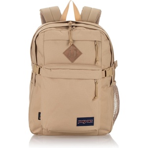 image:imageJanSport Main Campus FX Backpack  Travel or Work Bag w 15Inch Laptop Pack with Leather Trim TravertineTravertine