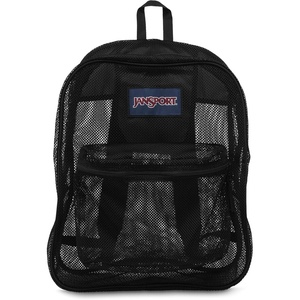 image:imageJanSport Mesh Pack  See Through Backpack Ideal for Class Work Travel or Beach Outings BlackBlack