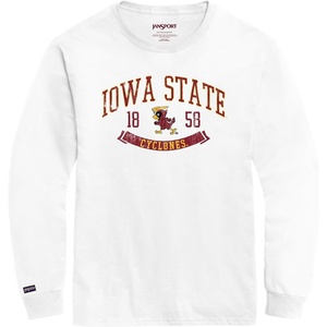 image:imageJanSport NCAA Officially Licensed Campus Long Sleeve T Shirt for Men Soft amp Breathable PreShrunk Cotton Crewneck T ShirtIowa State Cyclones
