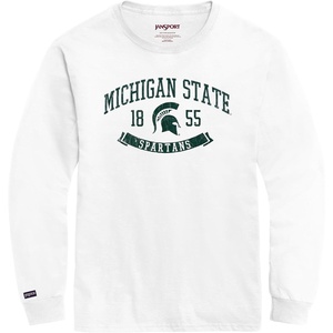 image:imageJanSport NCAA Officially Licensed Campus Long Sleeve T Shirt for Men Soft amp Breathable PreShrunk Cotton Crewneck T ShirtMichigan State Spartans