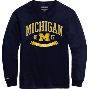 image:imageJanSport NCAA Officially Licensed Campus Long Sleeve T Shirt for Men Soft amp Breathable PreShrunk Cotton Crewneck T ShirtMichigan Wolverines