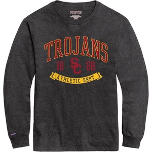 image:imageJanSport NCAA Officially Licensed Campus Long Sleeve T Shirt for Men Soft amp Breathable PreShrunk Cotton Crewneck T ShirtUSC Trojans