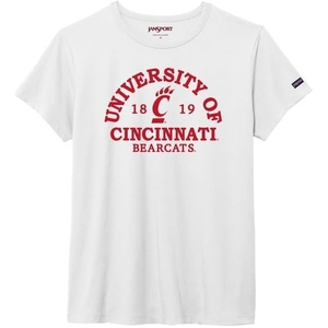 image:imageJanSport NCAA Officially Licensed Graduate Short Sleeve T Shirt for Women Soft amp Breathable CottonPolyester Blend Crewneck T Shirt with Graphic Detailing Everyday University Fan ApparelCincinnati Bearcats