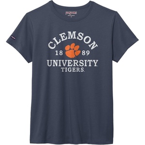 image:imageJanSport NCAA Officially Licensed Graduate Short Sleeve T Shirt for Women Soft amp Breathable CottonPolyester Blend Crewneck T Shirt with Graphic Detailing Everyday University Fan ApparelClemson Tigers