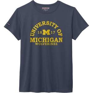 image:imageJanSport NCAA Officially Licensed Graduate Short Sleeve T Shirt for Women Soft amp Breathable CottonPolyester Blend Crewneck T Shirt with Graphic Detailing Everyday University Fan ApparelMichigan Wolverines