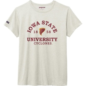 image:imageJanSport NCAA Officially Licensed Graduate Short Sleeve T Shirt for Women Soft amp Breathable CottonPolyester Blend Crewneck T Shirt with Graphic Detailing Everyday University Fan ApparelIowa State Cyclones