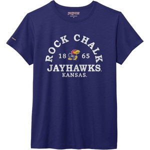 image:imageJanSport NCAA Officially Licensed Graduate Short Sleeve T Shirt for Women Soft amp Breathable CottonPolyester Blend Crewneck T Shirt with Graphic Detailing Everyday University Fan ApparelKansas Jayhawks