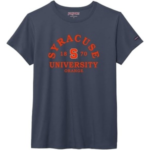 image:imageJanSport NCAA Officially Licensed Graduate Short Sleeve T Shirt for Women Soft amp Breathable CottonPolyester Blend Crewneck T Shirt with Graphic Detailing Everyday University Fan ApparelSyracuse Orange