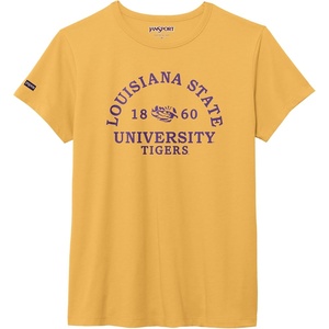 image:imageJanSport NCAA Officially Licensed Graduate Short Sleeve T Shirt for Women Soft amp Breathable CottonPolyester Blend Crewneck T Shirt with Graphic Detailing Everyday University Fan ApparelLSU Tigers