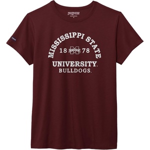 image:imageJanSport NCAA Officially Licensed Graduate Short Sleeve T Shirt for Women Soft amp Breathable CottonPolyester Blend Crewneck T Shirt with Graphic Detailing Everyday University Fan ApparelMississippi State Bulldogs
