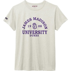 image:imageJanSport NCAA Officially Licensed Graduate Short Sleeve T Shirt for Women Soft amp Breathable CottonPolyester Blend Crewneck T Shirt with Graphic Detailing Everyday University Fan ApparelJames Madison Dukes