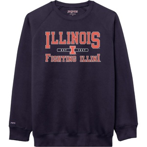 image:imageJanSport NCAA Officially Licensed Rival Crew Sweatshirt Long Sleeve Graphic Pullover for Men Women CottonPolyester BlendIllinois Illini