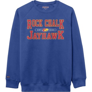 image:imageJanSport NCAA Officially Licensed Rival Crew Sweatshirt Long Sleeve Graphic Pullover for Men Women CottonPolyester BlendKansas Jayhawks