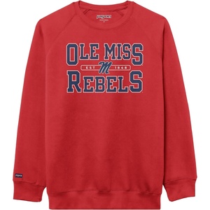 image:imageJanSport NCAA Officially Licensed Rival Crew Sweatshirt Long Sleeve Graphic Pullover for Men Women CottonPolyester BlendMississippi Old Miss Rebels