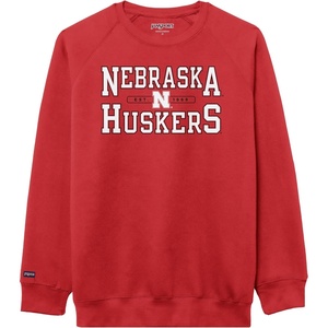 image:imageJanSport NCAA Officially Licensed Rival Crew Sweatshirt Long Sleeve Graphic Pullover for Men Women CottonPolyester BlendNebraska Cornhuskers