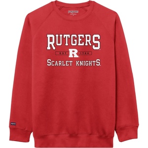 image:imageJanSport NCAA Officially Licensed Rival Crew Sweatshirt Long Sleeve Graphic Pullover for Men Women CottonPolyester BlendRutgers Scarlet Knights