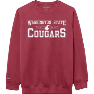 image:imageJanSport NCAA Officially Licensed Rival Crew Sweatshirt Long Sleeve Graphic Pullover for Men Women CottonPolyester BlendWashington State Cougars
