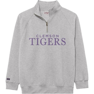 image:imageJanSport NCAA Officially Licensed Rival Quarter Zip Sweatshirt Long Sleeve Unisex CottonPolyester Blend StandUp CollarClemson Tigers