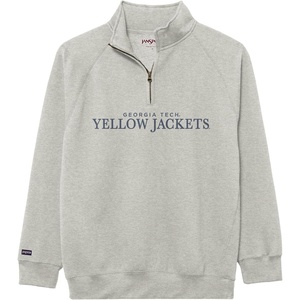 image:imageJanSport NCAA Officially Licensed Rival Quarter Zip Sweatshirt Long Sleeve Unisex CottonPolyester Blend StandUp CollarGeorgia Tech Yellow Jackets