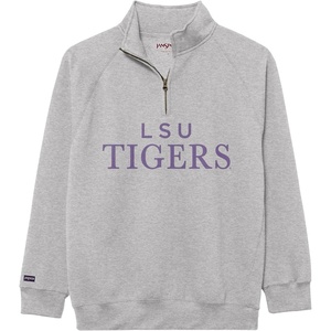 image:imageJanSport NCAA Officially Licensed Rival Quarter Zip Sweatshirt Long Sleeve Unisex CottonPolyester Blend StandUp CollarLSU Tigers