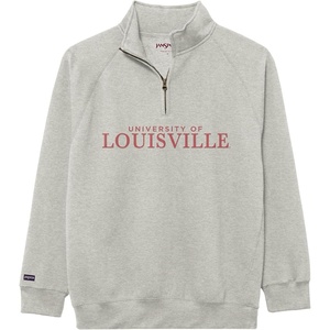 image:imageJanSport NCAA Officially Licensed Rival Quarter Zip Sweatshirt Long Sleeve Unisex CottonPolyester Blend StandUp CollarLouisville Cardinals