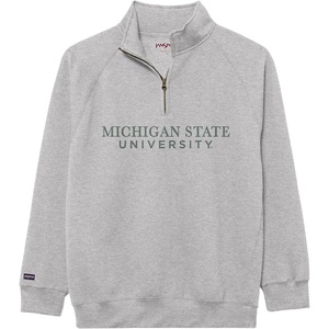 image:imageJanSport NCAA Officially Licensed Rival Quarter Zip Sweatshirt Long Sleeve Unisex CottonPolyester Blend StandUp CollarMichigan State Spartans