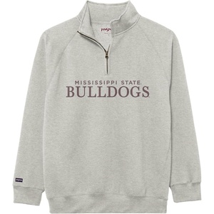 image:imageJanSport NCAA Officially Licensed Rival Quarter Zip Sweatshirt Long Sleeve Unisex CottonPolyester Blend StandUp CollarMississippi State Bulldogs