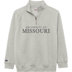 image:imageJanSport NCAA Officially Licensed Rival Quarter Zip Sweatshirt Long Sleeve Unisex CottonPolyester Blend StandUp CollarMissouri Tigers
