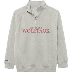 image:imageJanSport NCAA Officially Licensed Rival Quarter Zip Sweatshirt Long Sleeve Unisex CottonPolyester Blend StandUp CollarNorth Carolina State Wolfpack