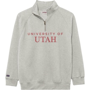 image:imageJanSport NCAA Officially Licensed Rival Quarter Zip Sweatshirt Long Sleeve Unisex CottonPolyester Blend StandUp CollarUtah Utes