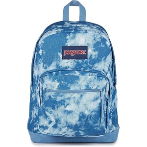 image:imageJanSport Right Pack Expressions Backpack  Main Compartment 15inch Padded Laptop Compartment Side Water Bottle Pocket Utility Pocket with Zippered Rain Flap Denim Wash BlackDenim Wash Blue