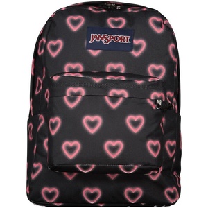 image:imageJanSport SuperBreak One Backpack  Durable Lightweight Bag with 1 Main Compartment Front Utility Pocket with Builtin Organizer Premium Backpack Cyberspace GalaxyHappy Hearts Black