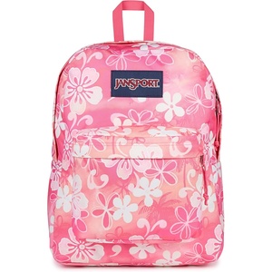 image:imageJanSport SuperBreak One Backpack  Durable Lightweight Bookbag with 1 Main Compartment Front Utility Pocket with Builtin Organizer  Premium Backpack Faded Floral Fresh MintHiblisscus