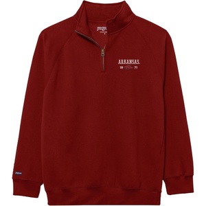 image:imageJanSport Unisex Adult NCAA Officially Licensed Rival Long Sleeve StandUp Collar Quarter Zip SweatshirtArkansas Razorbacks
